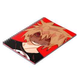 Edgy Anime Boy Grunge Aesthetic Spiral Notebook Notitieboek