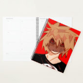 Edgy Anime Boy Grunge Aesthetic Weekly Planner (Display)