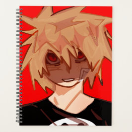 Edgy Anime Boy Grunge Aesthetic Weekly Planner