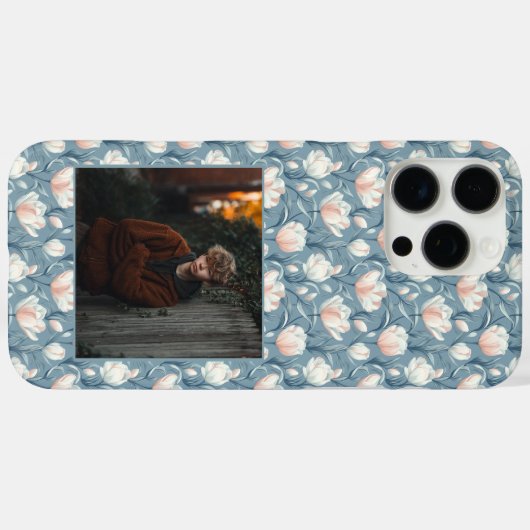 Edgy Anniversary Keepsake Tulip Photo Case-Mate iPhone Case (Achterkant (horizontaal))