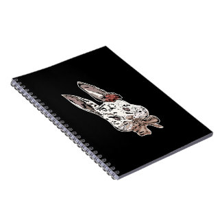 Edgy, artistic rabbit illustration - Unique art Notitieboek