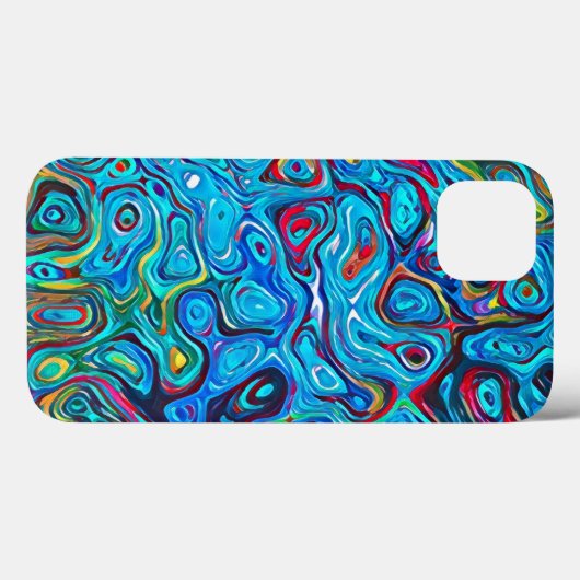 Edgy Artistic Swirls Liquid Abstract Case-Mate iPhone Case (Achterkant (horizontaal))