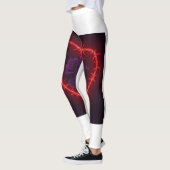 Edgy Barbed Hart Paarse Rozen Leggings 💔🌹 (Links)