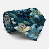 Edgy Birthday Gifts For Boyfriend Lilies Stropdas (Opgerold)