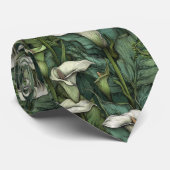 Edgy Birthday Gifts For Him Calla Lilies Floral Stropdas (Opgerold)