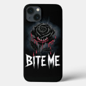 Edgy 'Bite Me' Gothic Roos Design Case-Mate iPhone Case (Achterkant)