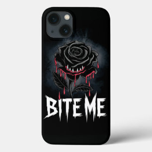 Edgy 'Bite Me' Gothic Roos Design Case-Mate iPhone Case