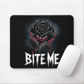 Edgy 'Bite Me' Gothic Roos Design Muismat (Met muis)