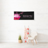 Edgy Black en Pink Splash Bartending Events Spandoek (Insitu)