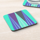 Edgy Blue art Drankjes Onderzetter (Linkerzijde)