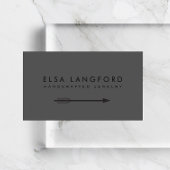 Edgy Bohemian Arrow Black en Grey Visitekaartje