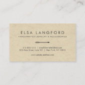 Edgy Bohemian Arrow met handgeschreven tekst Visitekaartje (Achterkant)