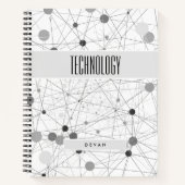 Edgy BOHO Compositie in Grijs Onderwerp Notitieboek (Voorkant)