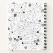 Edgy BOHO Compositie in Grijs Onderwerp Notitieboek (Achterkant)
