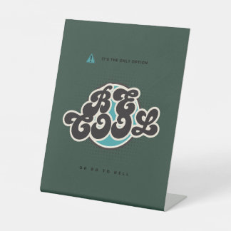 "Edgy Bold Typography - High-Impact Design" Reclamebord Met Voetstuk