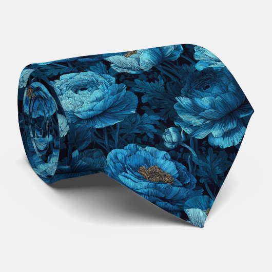 Edgy Christmas Gift For Dad Ranunculus Stropdas (Opgerold)