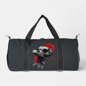 Edgy Crow Skull Gothic Grunge Tactical Duffel Bag Plunjezak (Voorkant)