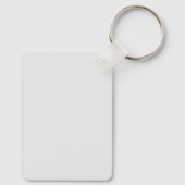 Edgy Cyberpunk Dystopian Girl Red Target Keychains Sleutelhanger (Achterkant)