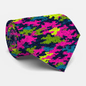 Edgy Dad Fathers Day Gifts Camo Stropdas (Opgerold)