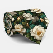 Edgy Dad Gifts Gardenias Stropdas (Opgerold)