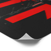 Edgy David Bust Modern Street Art Poster (Hoek)