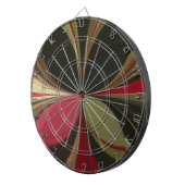 Edgy Earth Kaleidoscoop Art Print Dartbord (Voorkant Rechts)