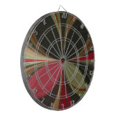 Edgy Earth Kaleidoscoop Art Print Dartbord (Voorkant Links)