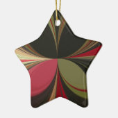 Edgy Earth Kaleidoscoop Art Print Keramisch Ornament (Links)