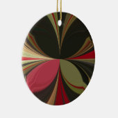 Edgy Earth Kaleidoscoop Art Print Keramisch Ornament (Rechts)