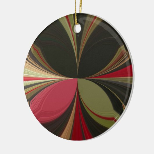 Edgy Earth Kaleidoscoop Art Print Keramisch Ornament (Links)