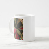 Edgy Earth Kaleidoscoop Art Print Koffiemok (Voorkant links)