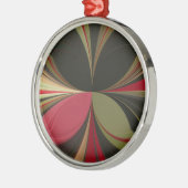 Edgy Earth Kaleidoscoop Art Print Metalen Ornament (Links)