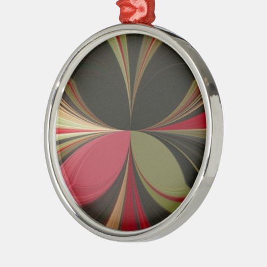 Edgy Earth Kaleidoscoop Art Print Metalen Ornament (Links)