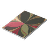 Edgy Earth Kaleidoscoop Art Print Notitieblok (Linkerzijde)