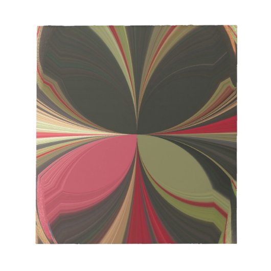Edgy Earth Kaleidoscoop Art Print Notitieblok (Voorkant)