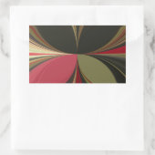 Edgy Earth Kaleidoscoop Art Print Rechthoekige Sticker (Tas)
