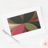 Edgy Earth Kaleidoscoop Art Print Rechthoekige Sticker (Envelop)
