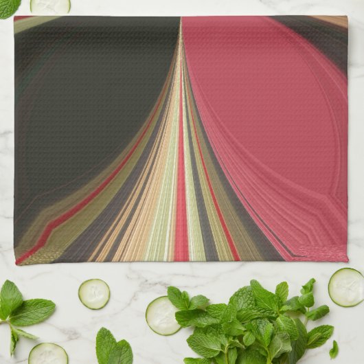 Edgy Earth Kaleidoscoop Art Print Theedoek (Gevouwen)