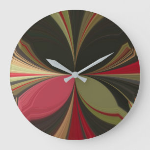 Edgy Earth Kaleidoscoop Kunstprint Grote Klok