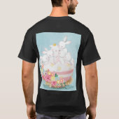 Edgy Easter Bunny Palm Trees T-shirt (Achterkant)