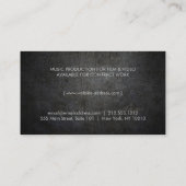 Edgy Faux Gold Driehoek Logo op Black Metal Visitekaartje (Achterkant)