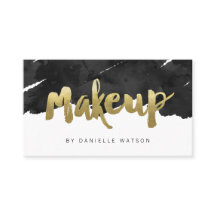 Edgy Faux Gold Foil Makeup Artist