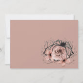 Edgy Floral Boho Wied Affair Halloween Kaart (Achterkant)