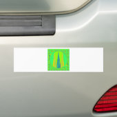 Edgy Geometrical Neon Design Bumpersticker (Op auto)