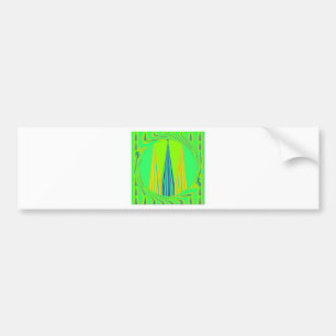 Edgy Geometrical Neon Design Bumpersticker