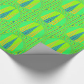 Edgy Geometrical Neon Design Cadeaupapier (Hoek)