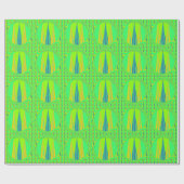 Edgy Geometrical Neon Design Cadeaupapier (Vlak)