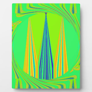 Edgy Geometrical Neon Design Fotoplaat