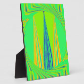 Edgy Geometrical Neon Design Fotoplaat (Zijkant)