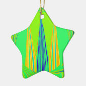 Edgy Geometrical Neon Design Keramisch Ornament (Links)
